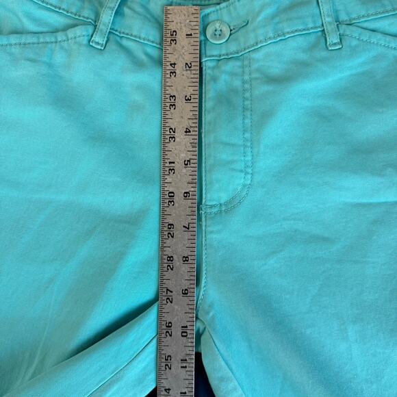 St. John’s Bay Turquoise Capri Pants Women’s Size 10 100% Cotton - Picture 4 of 7